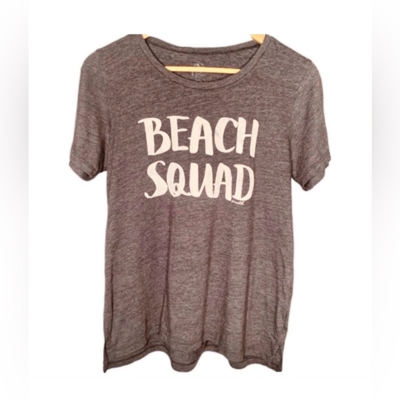 O’Neill | Gray White “Beach Squad” Graphic Cotton Tee Shirt Top Nordstrom L - Picture 2 of 4